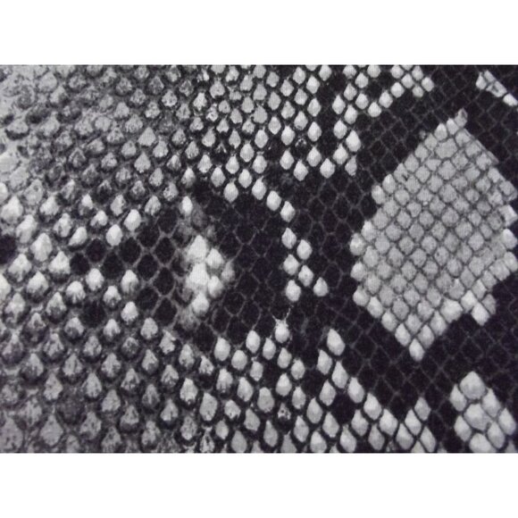 Michael Kors Shirt Sz Small gray black snakeskin stretch asymmetrical hem ruched - Picture 8 of 11